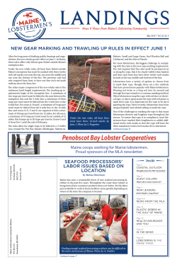 May 2015 - Maine Lobstermen`s Community Alliance