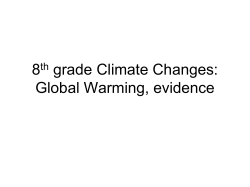 Global Warming & Evidence