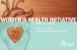 Womens Health Initiative 2015