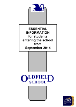 Essential Information for Students entering the
