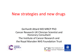 New targets and drugs in current development