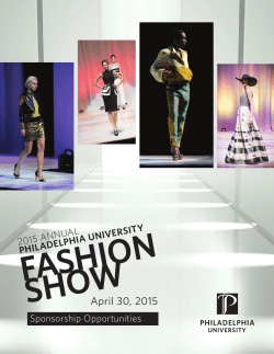 fashion show - Philadelphia University