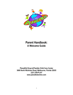 PK Parent Handbook