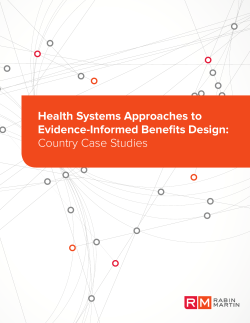 Health Systems Approaches to Evidence-Informed