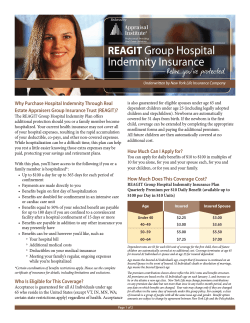 Group Hospital Indemnity Plan Brochure