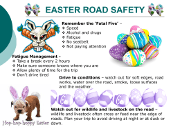 WHS Alert â Easter Road safety