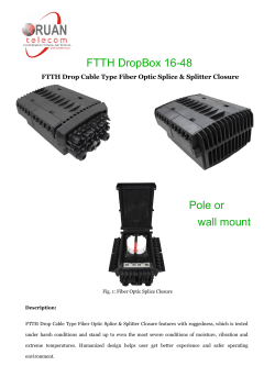 FTTH DropBox 16-48 Pole or wall mount