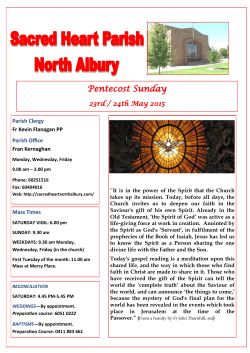 22-05-2015 Now - Sacred Heart North Albury