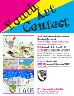 WHAT: California Invasive Species Action Week Youth Art contest