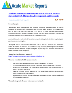 Food and Beverage Processing Machine Markets in Western Europe