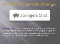 Free Live Chat with Stranger