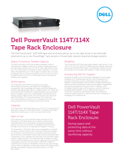Dell PowerVault 114T/114X Tape Rack Enclosure