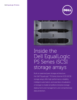 Inside the Dell EqualLogic PS Series iSCSI storage arrays