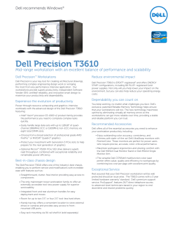 Dell Precision Workstations Reduce environmental impact