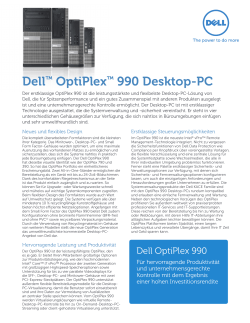 Dell OptiPlex 990 Desktop-PC ™