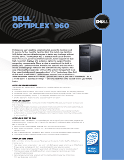 Dell Optiplex 960 ™