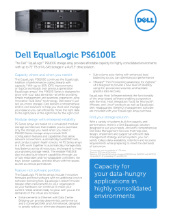 Dell EqualLogic PS6100E