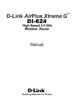 Air DI-624 Manual High-Speed 2.4 GHz