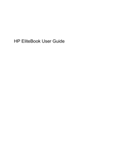 HP EliteBook User Guide