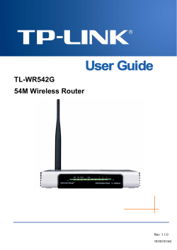 TL-WR542G 54M Wireless Router