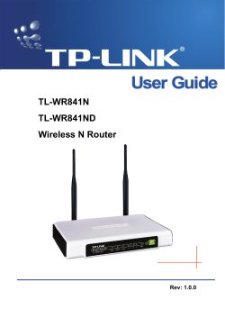 TL-WR841N TL-WR841ND Wireless N Router
