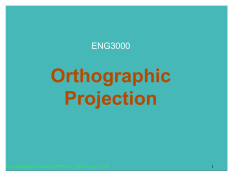 Orthographic Projection ENG3000 1
