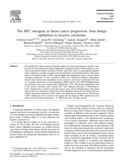 The MYC oncogene in breast cancer progression: from benign Cristina Corzo