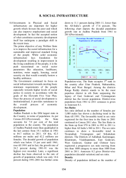 8. SOCIAL INFRASTRUCTURE