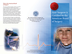 What is the American Board of Surgery?
