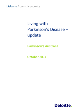 Living with Parkinson's Disease – update