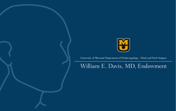 William E. Davis, MD, Endowment