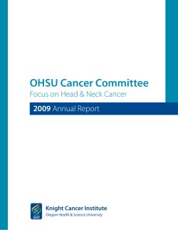 OHSU Cancer Committee Focus on Head &amp; Neck Cancer 2009