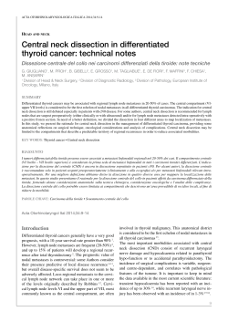 Central neck dissection in differentiated thyroid cancer: technical notes
