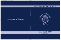 ENT MASTERCLASS Year Book 2009 www.entmasterclass.com ®