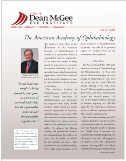 I The American Academy of Ophthalmology