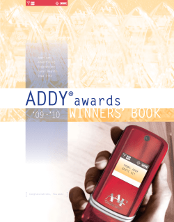 ADDY awards WINNERS’ BOOK ’09-’10