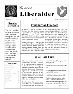 The 461st Prisoner for Freedom WWII Air Facts