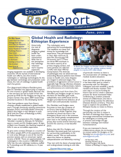 Global Health and Radiology: Ethiopian Experience