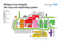 Whipps Cross Hospital Site map and wayfinding system Main Entrance
