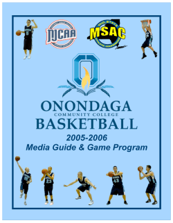 2005-2006 Media Guide &amp; Game Program