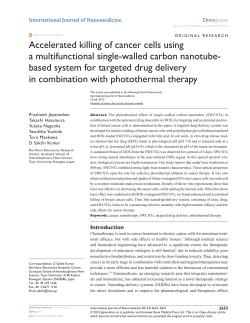 Accelerated killing of cancer cells using a multifunctional single-walled carbon nanotube-