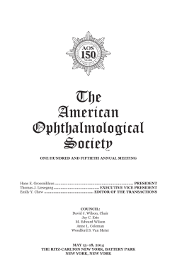The American Ophthalmological Society