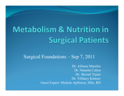 Surgical Foundations – Sep 7, 2011