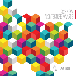 2013 NSW ARCHITECTURE AWARDS