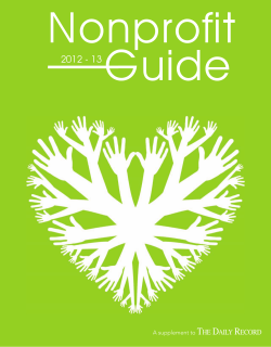 Nonproﬁt Guide 2012 - 13 T
