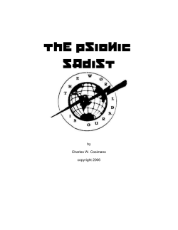 THE PSIONIC SADIST by Charles W. Cosimano