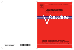 Introducing New Vaccines into the South African Guest Editors: