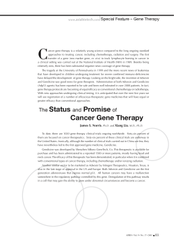 C Special Feature – Gene Therapy