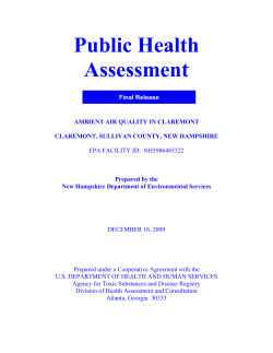Public Health Assessment