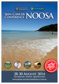 NOOSA Skin Cancer Conference CONFERENCE